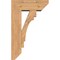 Ekena Millwork Merced Slat Smooth Bracket w/ Offset Brace, Western Red Cedar, 7 1/2"W x 20"D x 32"H BKT0806X20X32MRC06SWR - alternate 2
